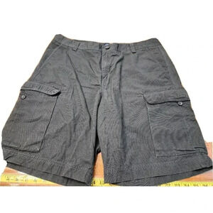 CHAPS DARK GREEN GRAY CARGO SHORTS SIZE 38